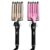 5 Barrel Curling Iron Hair Crimper Waver 0.6 Inch Dual Voltage Silver