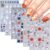 5D Embossed Halloween Nail Art Stickers 6 Sheets Cute Ghost Pumpkin Nail Decals Nail Stickers Self-Adhesive Holiday Nail Decorations for Women Acrylic Manicure