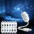 5D Holographic Galaxy Star Projector, 2-in-1 USB Powered Night Light, 360° Adjustable Projection Lamp with 3/6/12/24 Sliding Films, Plug and Play Ambient Light for Bedroom Indoor Home Decor