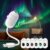 5D Holographic Galaxy Star Projector, 2-in-1 USB Powered Night Light, 360° Adjustable Projection Lamp with 3/6/12/24 Sliding Films, Plug and Play Ambient Light for Bedroom Indoor Home Decor