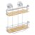 5 five simply smart 5Five VENTERRA Shower Caddy Silver 25.5 x 13 x 35 cm – Bathroom Storage, Shower Organizer, Practical Bath Accessory