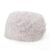 5 Foot Rounded Faux Fur Bean Bag in Lavender with 52 x 52 x 42