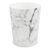 5 Gallon White Marble Plastic Trash Can Waste Basket