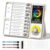 5 IN 1 Visual Timer for Kids/Adults with Chore Chart, ADHD Tools 12/24H Silent Task Timer and Pomodoro Timer, ADHD & Autism Sensory Products, Visual Schedule for Kids Back to School Supplies Off-white