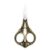 5 Inch Vintage European Style Scissors Stainless Steel for Cross Stitch Cutting Embroidery Sewing Handcraft Craft Art Work DIY Tool (Bronze 4.5 Inch)