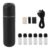 5ml Portable Aromatherapy Essential Oil Diffuser, Air Freshener Scent Machine with 6 Refill Bottles, for Home Hotel Office Bathroom, ABS and Glass Construction (Black)