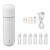5ml Portable Aromatherapy Essential Oil Diffuser, Air Freshener Scent Machine with 6 Refill Bottles, ABS and Glass Construction, for Home Hotel Office Bathroom Use (White)