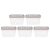 5 Pack 32 Qt Clear Plastic Storage Bins With Gray Lids & Black Latches, Stackable Modular Totes With Built-in Handles, 20 Lbs Capacity Containers For Shoes, Craft Supplies, Office And Household