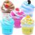 5 Pack Butter Slime,Pink Strawberry, Blue Ice Cream,Two-Toned Colorful Slime,Super Soft and Non-Sticky,Birthday Gifts for Kids,Party Favor for Girls & Boys.