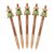 5 Pack Gel Pen, Capybara Gel Pens 0.5 mm Black Ink, Cute Capybara Holding Mini Crocodile Retractable Pens, 5.9 in, 5 Pack
