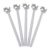 5 Pack Gel Pen, Cat Silicone Gel Pens 0.5 mm Black Ink, Cute Swinging Kitty Figure Pens with Caps, 8.7 in, 5 Pack