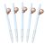 5 Pack Gel Pen, Sloth Gel Pens 0.5 mm Black Ink, Cute Hanging Sloth Retractable Click Pens, 5.9 in, 5 Pack