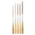 5 Pack Long Liner Paint Brush Set, Ox Ear Hair Fine Detail Art Paintbrushes with Wooden Handle, for Watercolor Acrylic Oil Painting Outlining Detailing & Corner Filling