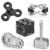 5 Pack Metal Fidget Toys Set, Gear Chain, Hand Hammer & Infinity Cube, Stress Relief Sensory Fidget Toys for Kids Adults, Focus Toy Gift for Boys Girls, Cool Desk Toy for Classroom Office