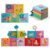 5 Pack Soft Cloth Crinkle Books for Babies 0-3 Bath Toys
