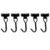 5 Pack Swivel Magnetic Hooks 8.8LBS Heavy Duty Multi-Color Fridge Locker Ha