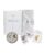 5pc. Girls White Blessed Trinity Missal with New Mass Gold and Blue Stamped Cover – P65