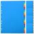 5pcs A4 Binder Dividers with Tabs, Pp Plastic Office Index Pages
