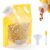 5PCS Airtight Grain Storage Bags with Handle, Resealable Moisture-Proof Stand-Up Containers for Pantry, Kitchen, and Travel, Food Saver Bags for Rice, Beans, Cereal, Nuts, and Snacks (1 Quart-5PCS)