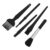 5pcs Anti Static Cleaning Brush Set Pa Nylon Black Fine Gap Dusting