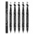 5PCS Black Liquid Eyeliner Stamp Set, Double-headed Winged Eye Liner Pen