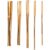5 Pcs Brass Clay Hole Cutters for Pottery, Versatile Clay Carving Tools Set for Crafting, Punching, Drilling, Slotting, Gold, Longest Tool 4.96 in, Shortest Tool 4.41 in