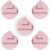 5pcs Comma Shaped Face Foundation Puff Brush Double Ribbon Makeup Puff, Teardrop Oblique Cut Beauty Sponge, Powder Puff for Flawless Makeup Blender Puff For Natural And Easy Makeup Face & Eye Blending