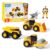 5 PCS Construction Vehicles Toy Set for Kids – Friction Powered Bulldozer, Dump Truck & Road Roller with Lights & Sounds, Sandbox Beach Sand Toys for Toddlers Boys Girls Ages 3-5 4-8, Birthday Gift