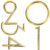 5pcs D Door Address Numbers, Self Adhesive Abs Golden House Number