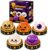 5PCS Halloween Ghost Dumpling Squishy, Cute Ghost Squishy Bao Dumplings Slow Rising Stress Ball Stress Relief Fidget Sensory for Halloween Party Favors Holiday & Birthday Gifts (A-5pcs)