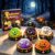 5Pcs Halloween Ghost Dumpling Squishy Toys, Steamer Basket Squeeze Stress Ball, Cute Sensory Stress Relief Fidget Toy, Halloween Party Favors-Grey