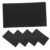 5pcs Invoice Receipt Organizer Black Pp Iron Folder with Card Buckle