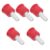 5pcs Laboratory Bottle Cap Gl14 Plastic Lid with 10mm Connector