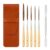 5Pcs Long Liner Brushes, Ox Ear Hair Fine Point Tip Lettering Brush with Case Palette Spatula, Detail Paint Brushes Set, Sign Painting Brushes for Acrylic Oil Watercolor