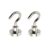 5 Pcs Magnetic Hooks Strong Magnet Holder Suction Wall Holder Support Hardware Magnetic Tools Silver Metal Hooks for Home (Color: SNE16(5pcs))