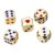 5 Pcs Metal Heart-Shaped Points Dice with Round Corner
