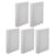 5pcs Mini Oil Painting Frame for DIY Arts, White Wooden Canvas Boards