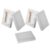 5pcs Mini Oil Painting Frames for Artists, White Wood