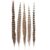 5 Pcs Pheasant Feathers, 16-18 in Natural Male Pheasant Tails Feathers with Unique Striped Patterns for DIY Crafts, Carnival Masks, Wedding Party, and Home Festival Table Decoration