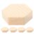 5pcs Pine Wood Hexagon Blocks for Painting and Engraving DIY Crafts