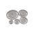 5Pcs Pottery Foot Ring Tool Clay Base Aligner for Ceramic, Aligned Foot Ring Template Set with XS to XL Sizes for Even Clay Base Pressing，Star