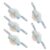 5pcs Sliding Umbrella Wheel Replacement Patio Bracket Repair Kit