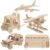 5pcs Wooden 3D Assemble Puzzle DIY Model Educational