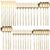 5 Piece Gold Silverware Set, Stainless Steel Flatware Set with Knife, Fork, and Spoons, Luxury Gold Polished Steel Cutlery for Everyday Dining, Parties, and Home Entertaining, Daily Family Meals