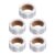 5 Rolls Shiny Holographic Round Thank You Stickers