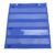 5 Rows Transparent Magnetic Pocket Chart Nylon Durable for Classroom (Blue)