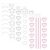 5 Sheets Self Adhesive Face Gems, Rhinestones Pearl for Eye Hair Body Nail