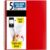 5 Subject College Ruled Notebook + Study App, 8.5″ x 11″, Fire Red