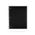 5 Subject Spiral Notebook Wide Ruled with 8 Pockets, Black