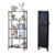 5 Tier Foldable Metal Storage Shelves with Wheels for Kitchen Garage Pantry